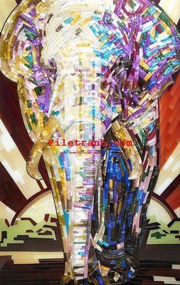 File gốc File gốc in tranh nền tường tổng hợp K65975 (in lụa) tranh mã đáo