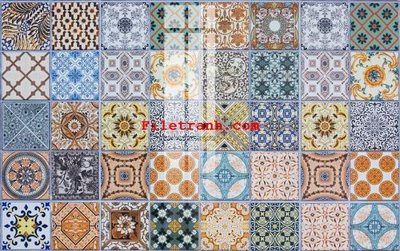 File gốc File gốc in tranh nền tường tổng hợp K65991 (AI/EPS) cho in ấn