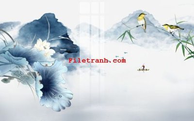 File tranh File gốc in tranh nền tường tổng hợp K66333 (gốc) chủ đề thành phố