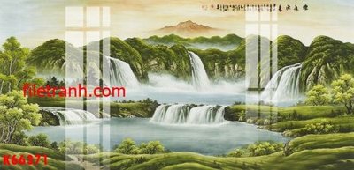 Ảnh gốc file in lụa File gốc in tranh nền tường tổng hợp K66371 chi tiết