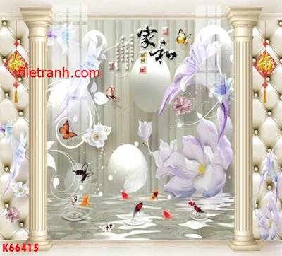 File in trần File gốc in tranh nền tường tổng hợp K66415 (bản gốc) bầu trời