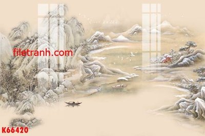 Hình ảnh file gốc in trần nhà File gốc in tranh nền tường tổng hợp K66420