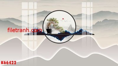 File gốc File gốc in tranh nền tường tổng hợp K66422 (trang trí) cho phòng khách