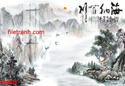 File gốc File gốc in tranh nền tường tổng hợp K66438 (cho in 3D) độc đáo