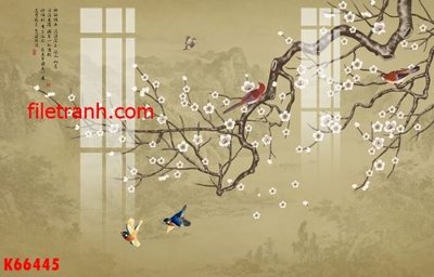 File gốc File gốc in tranh nền tường tổng hợp K66445 (in mica) làm bảng hiệu