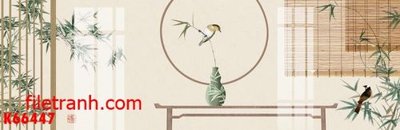 Cung cấp file tranh gốc File gốc in tranh nền tường tổng hợp K66447 độc quyền