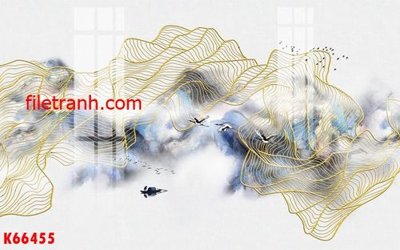 File PSD File gốc in tranh nền tường tổng hợp K66455 (gốc) tách lớp chi tiết