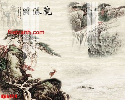 Download file gốc File gốc in tranh nền tường tổng hợp K66519 (in lụa) hoa lá