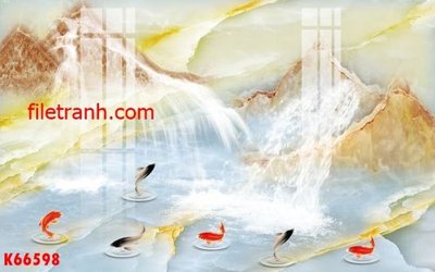 File gốc File gốc in tranh nền tường tổng hợp K66598 (in lụa) tranh mã đáo