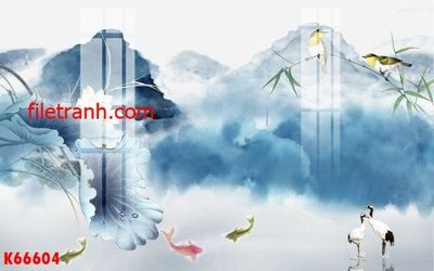File in lụa File gốc in tranh nền tường tổng hợp K66604 (hoa văn) File gốc in tranh nền tường tổng hợp K66604