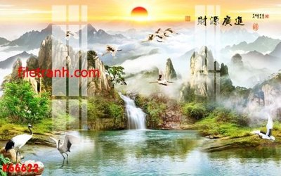 File in mica File gốc in tranh nền tường tổng hợp K66622 (bản gốc) siêu trong