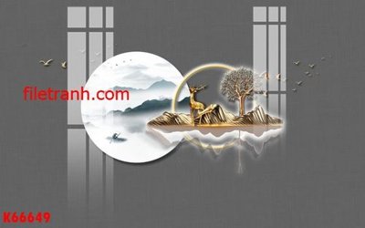 File in ấn File gốc in tranh nền tường tổng hợp K66649 chuyên nghiệp