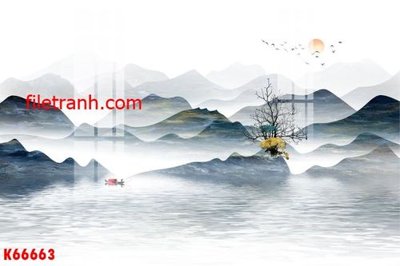 Download file gốc File gốc in tranh nền tường tổng hợp K66663 (in mica) trong suốt