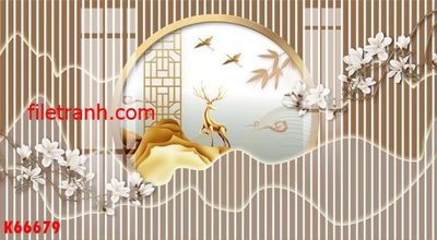 File gốc File gốc in tranh nền tường tổng hợp K66679 (in tráng gương) hiện đại
