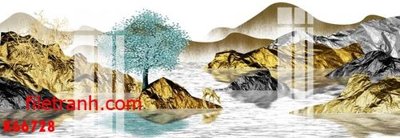 File in trần File gốc in tranh nền tường tổng hợp K66728 (bản gốc) bầu trời