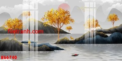 File in trần File gốc in tranh nền tường tổng hợp K66740 (bản gốc 3D) sống động