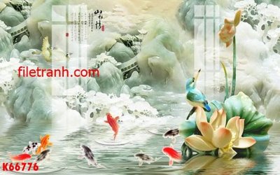 File ảnh gốc File gốc in tranh nền tường tổng hợp K66776 (chuyên in mica)