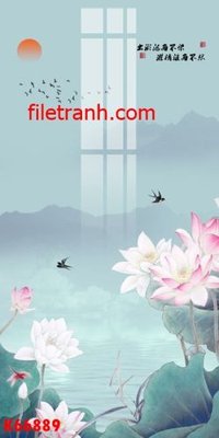 File tranh gốc File gốc in tranh nền tường tổng hợp K66889 (bản quyền) file PSD