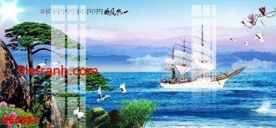 File in trần File gốc in tranh nền tường tổng hợp K66987 (bản gốc 3D) sống động