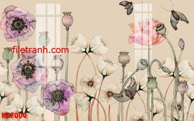 File tranh gốc File gốc in tranh nền tường tổng hợp K67000 (bản đẹp) độc quyền