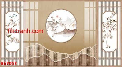 File tranh in trần File gốc in tranh nền tường tổng hợp K67053 (ảnh gốc siêu nét)