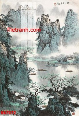 File gốc File gốc in tranh nền tường tổng hợp K67072 (in lụa) cao cấp