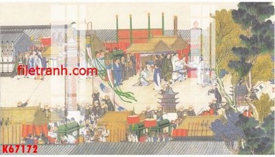 File in trần File gốc in tranh nền tường tổng hợp K67172 (file gốc) phong thủy