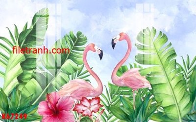 Ảnh gốc file in lụa File gốc in tranh nền tường tổng hợp K67249 chi tiết