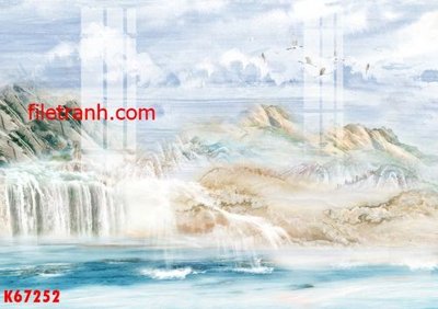File in trần File gốc in tranh nền tường tổng hợp K67252 (file gốc) phong thủy
