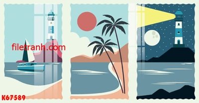 File tranh File gốc in tranh nền tường tổng hợp K67589 (file gốc) chuẩn màu in