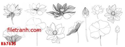 Hình ảnh file gốc in lụa File gốc in tranh nền tường tổng hợp K67635