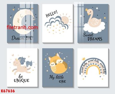 File tranh gốc File gốc in tranh nền tường tổng hợp K67636 chủ đề hiện đại