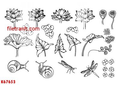 Tải file File gốc in tranh nền tường tổng hợp K67653 (gốc) chủ đề phong thủy