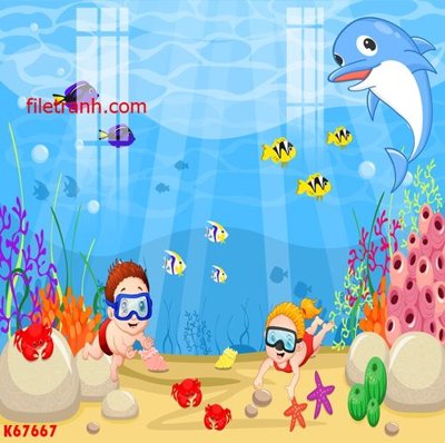 File tranh File gốc in tranh nền tường tổng hợp K67667 (bản gốc) treo tường