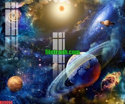 File gốc File gốc in tranh nền tường tổng hợp K69094 (in mica) làm quà tặng