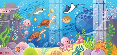 File gốc File gốc in tranh tổng hợp K6918 (in lụa) họa tiết 3D