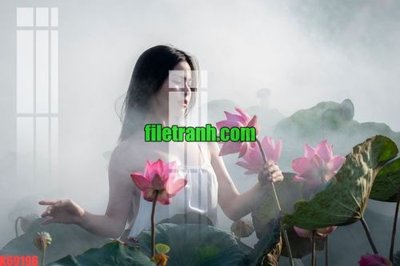 File gốc File gốc in tranh nền tường tổng hợp K69196 (in lụa) trang trí tường