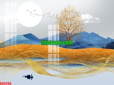 File tranh File gốc in tranh nền tường tổng hợp K69296 (bản gốc) treo phòng ăn