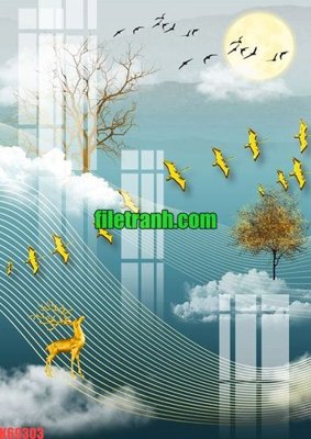 File in trần File gốc in tranh nền tường tổng hợp K69303 (file gốc) hoa văn 3D