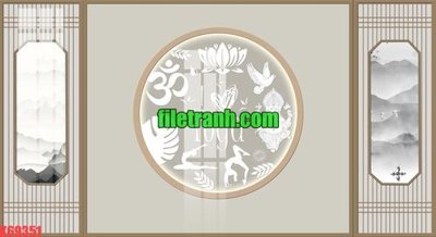 Ảnh gốc File gốc in tranh nền tường tổng hợp K69351 (độ nét cao) in mica