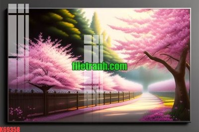 File gốc File gốc in tranh nền tường tổng hợp K69358 (in mica) làm quà tặng