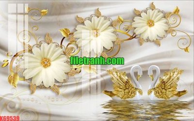 Download file gốc File gốc in tranh nền tường tổng hợp K69539 (in mica) 3D