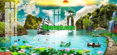 File gốc File gốc in tranh nền tường tổng hợp K69544 (ảnh chi tiết) để in trần