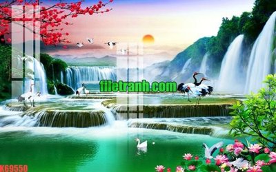 Download file gốc File gốc in tranh nền tường tổng hợp K69550 (dùng cho in ấn)