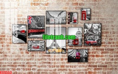 File tranh gốc File gốc in tranh nền tường tổng hợp K69553 (bản quyền) Filetranh.com