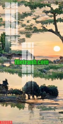 File gốc File gốc in tranh nền tường tổng hợp K69983 (in mica) làm bảng hiệu