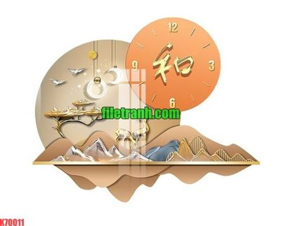 File gốc File gốc in tranh nền tường tổng hợp K70011 cho in ấn và thiết kế