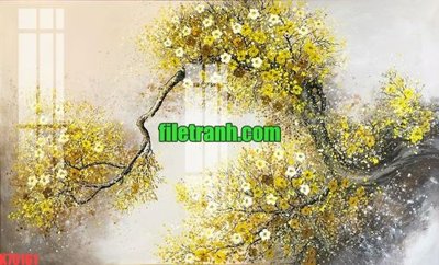 Download file gốc File gốc in tranh nền tường tổng hợp K70161 (in mica) trong suốt