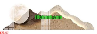 File in trần File gốc in tranh nền tường tổng hợp K70277 (bản gốc) đại dương