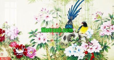 File gốc File gốc in tranh nền tường tổng hợp K70293 (in mica) cắt laser